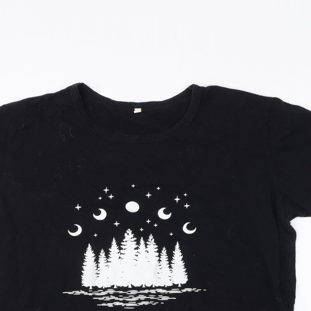 Preworn Mens Black    T-Shirt Size XL