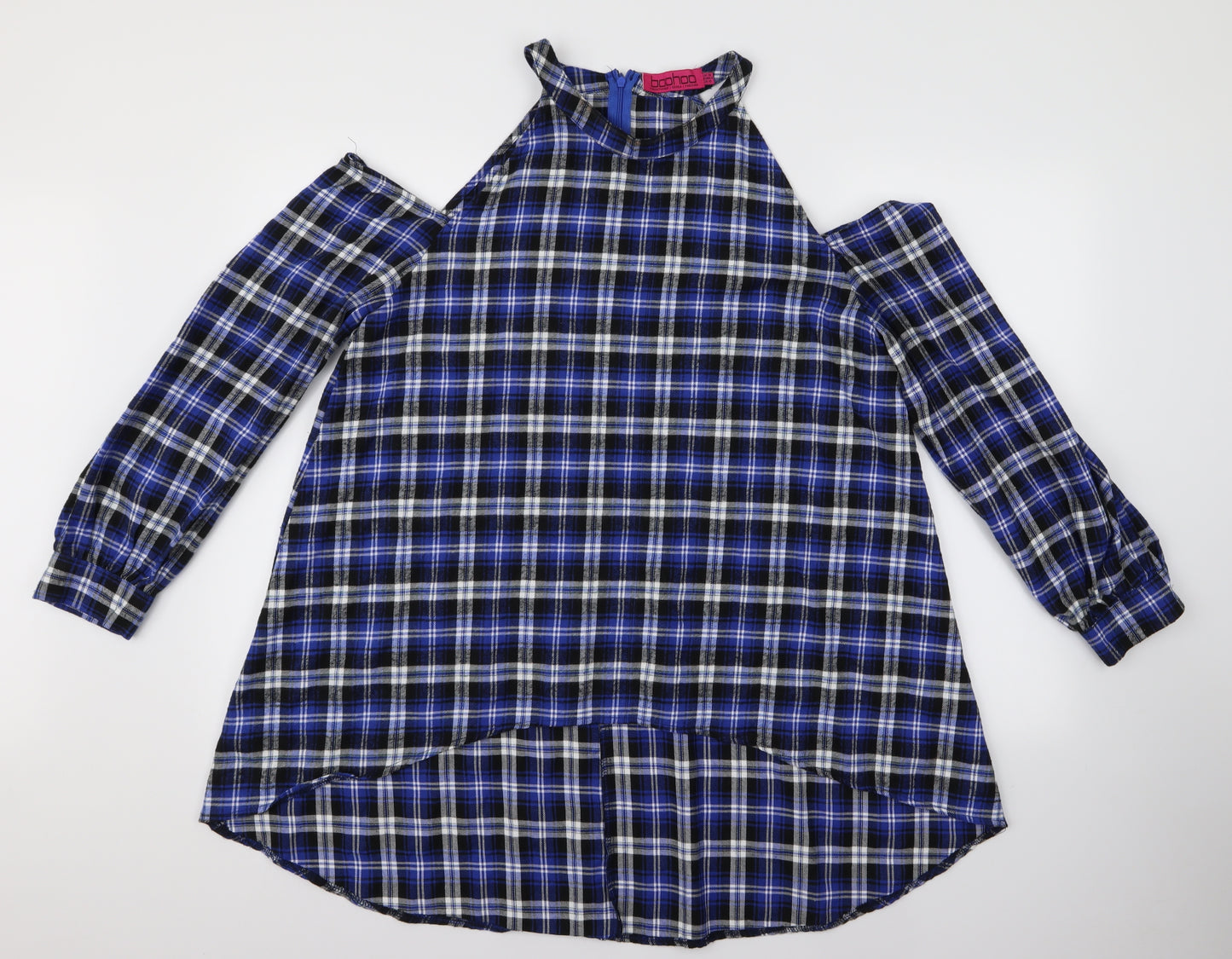 Boohoo Womens Blue   Basic Blouse Size 16