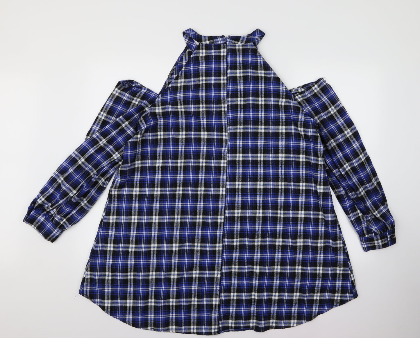 Boohoo Womens Blue   Basic Blouse Size 16