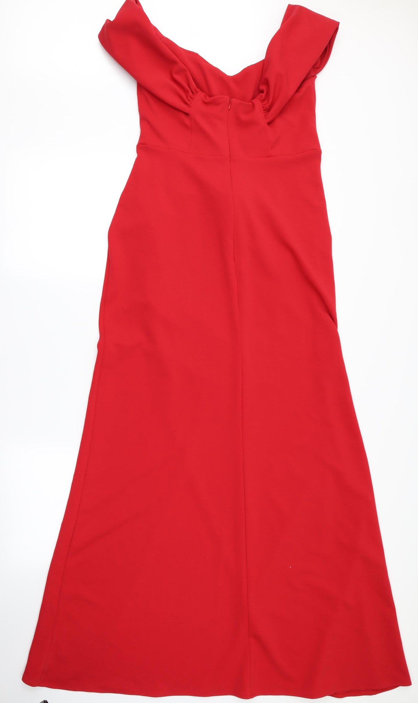 Quiz Womens Red  Rayon Ball Gown  Size 14