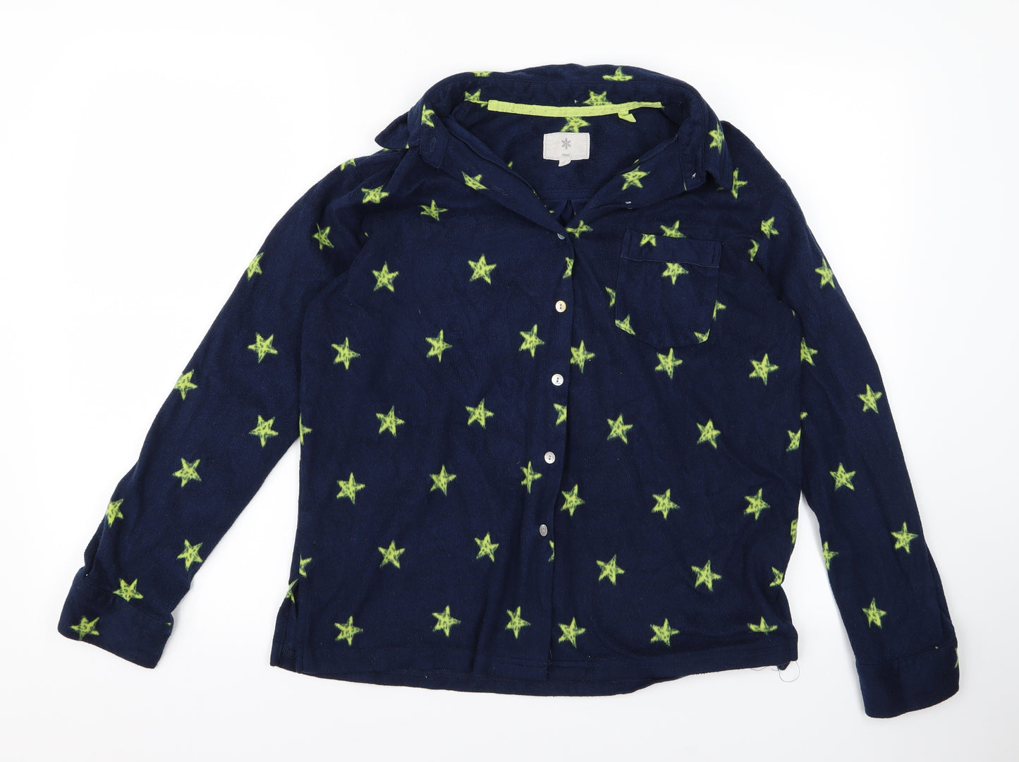 NEXT Womens Blue   Basic Button-Up Size M  - star