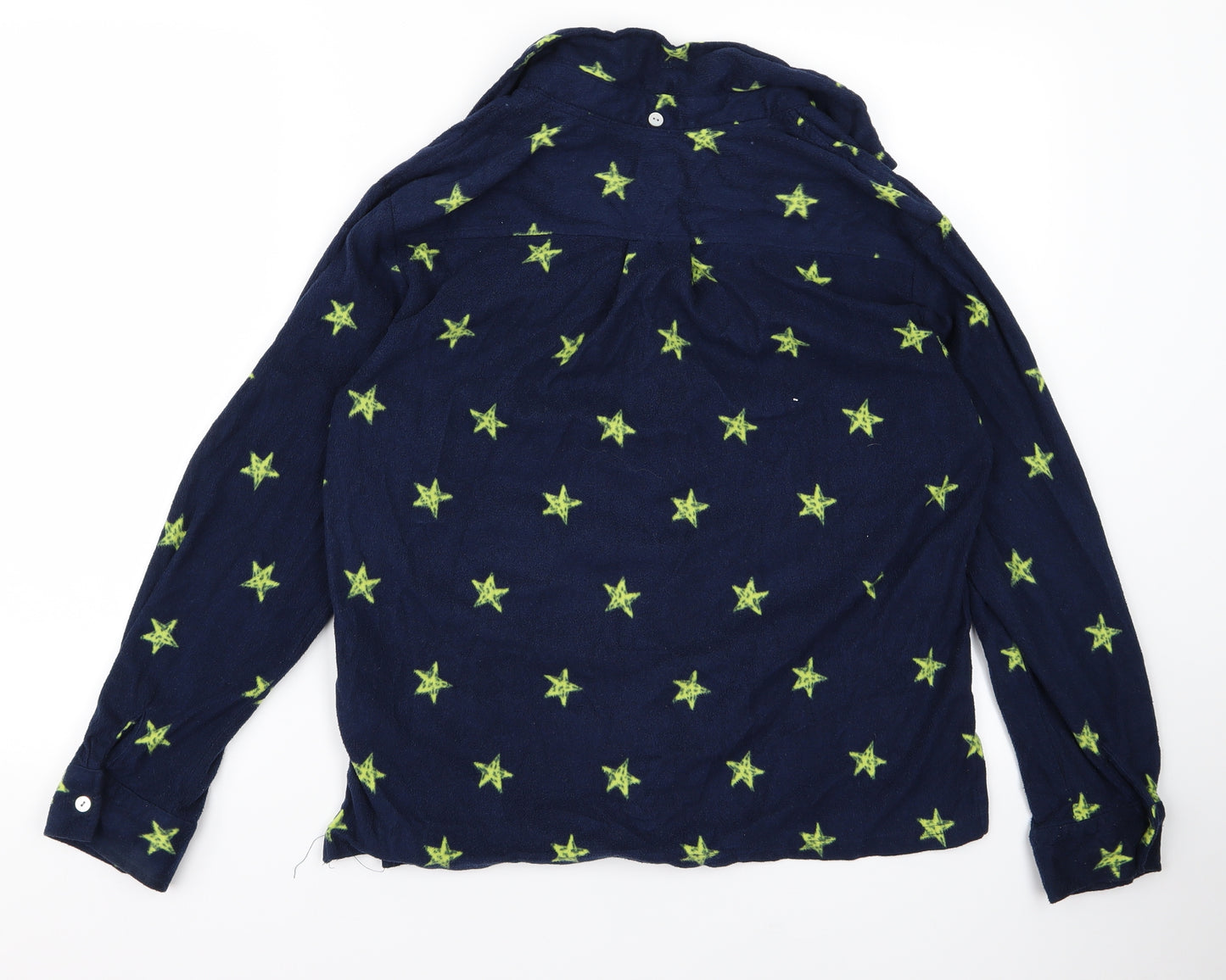 NEXT Womens Blue   Basic Button-Up Size M  - star