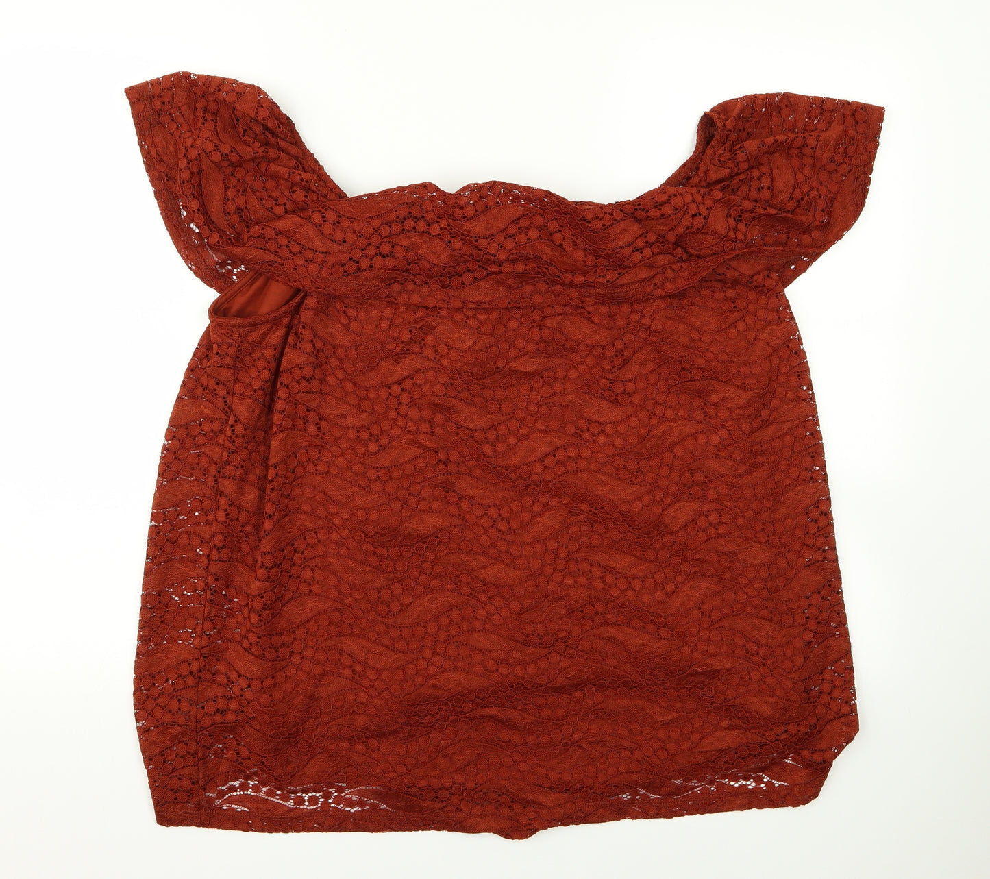 George Womens Orange   Basic Blouse Size 16