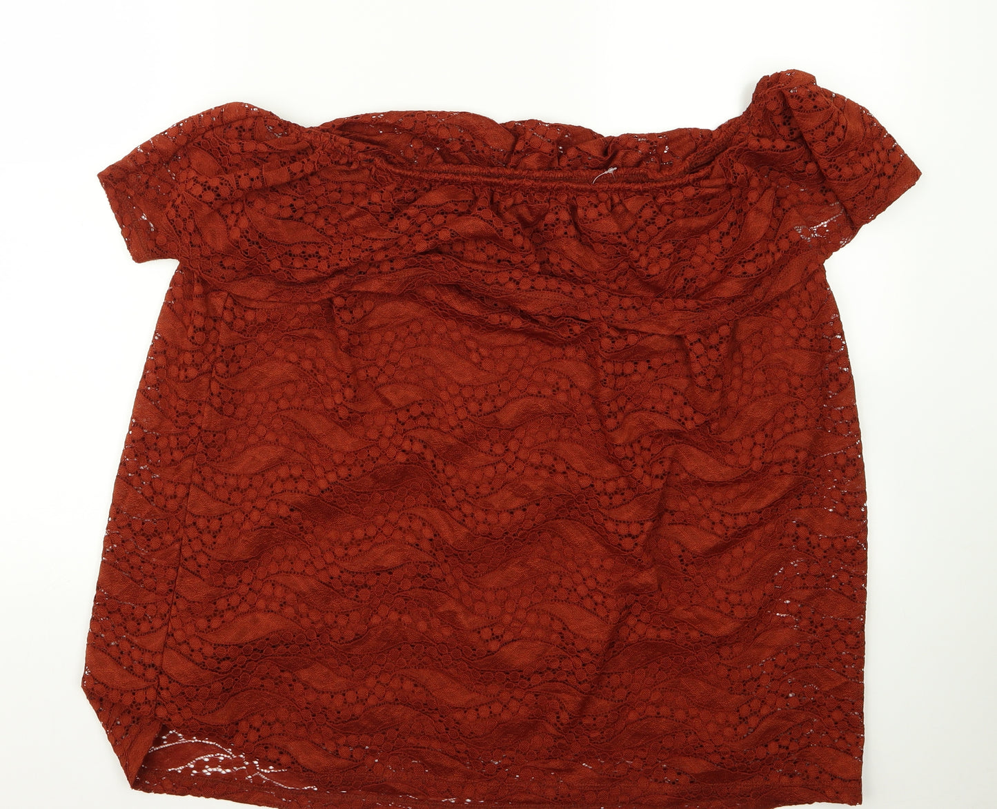 George Womens Orange   Basic Blouse Size 16