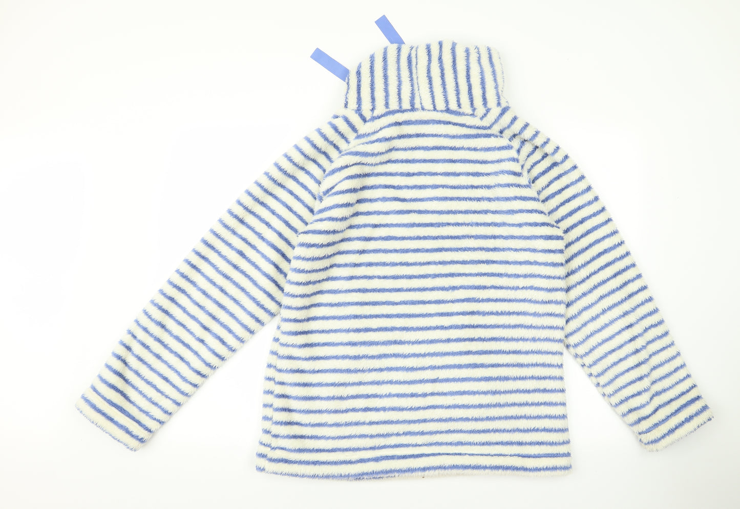 TU Womens White Striped  Pullover Jumper Size M