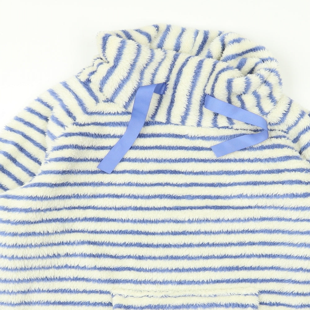 TU Womens White Striped  Pullover Jumper Size M