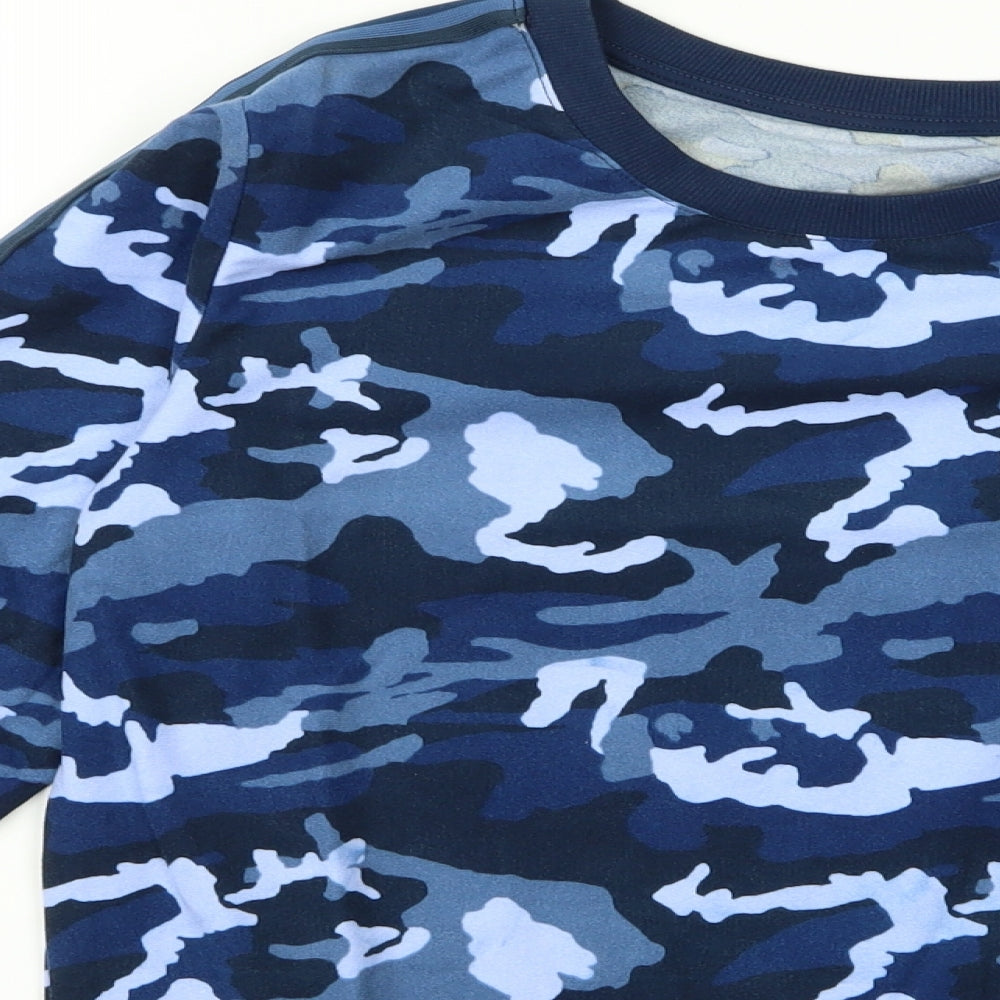 NEXT Boys Blue Camouflage Rayon Pullover Jumper Size 12 Years