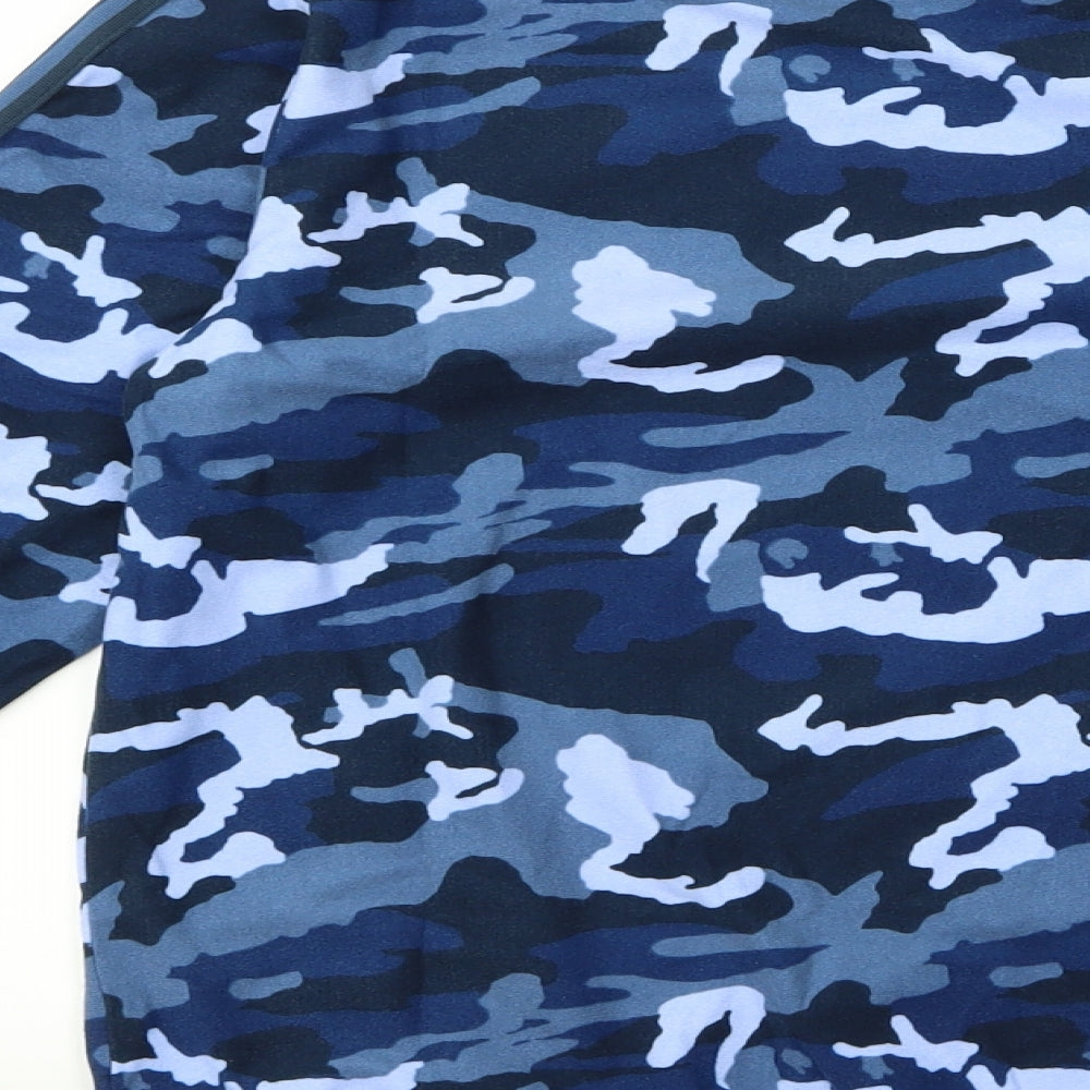 NEXT Boys Blue Camouflage Rayon Pullover Jumper Size 12 Years