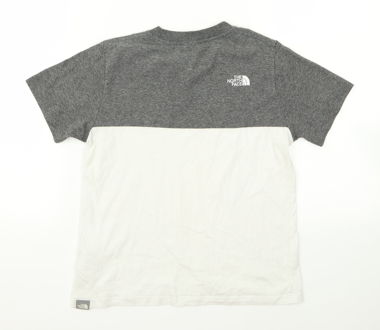 The North Face Boys White  Rayon Basic T-Shirt Size M