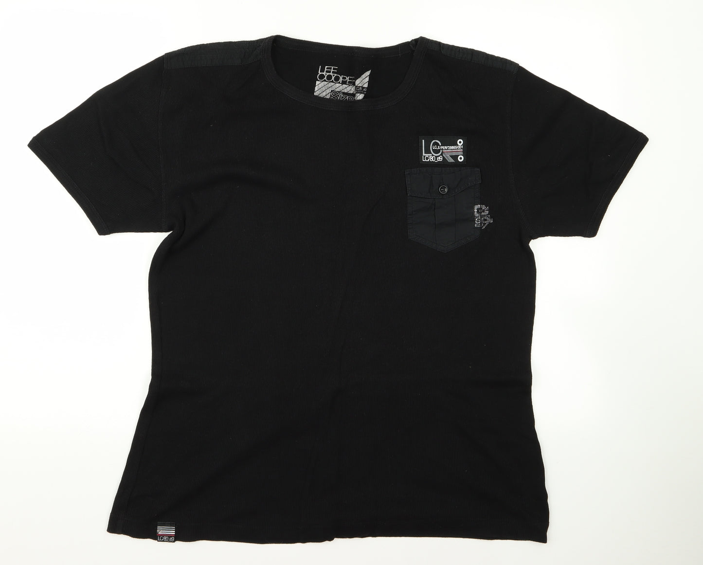 lee cooper  Mens Black    T-Shirt Size L