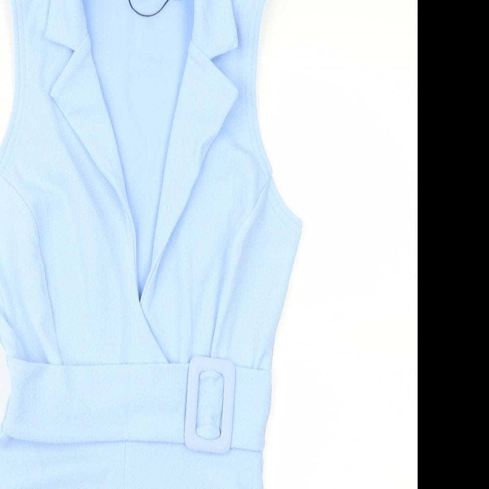 I SAW IT FIRST Womens Black   Playsuit One-Piece Size 8