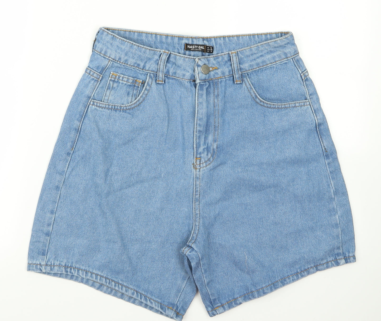 Nasty Gal Womens Blue  Denim Hot Pants Shorts Size 10