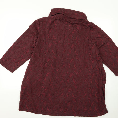 mantaray Womens Red  Rayon Jumper Dress  Size 22