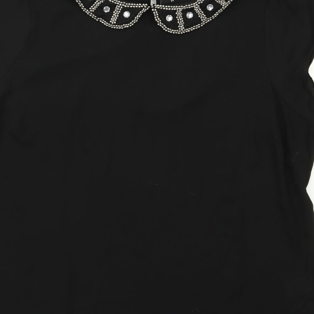 Wallis Womens Black   Basic Blouse Size 18