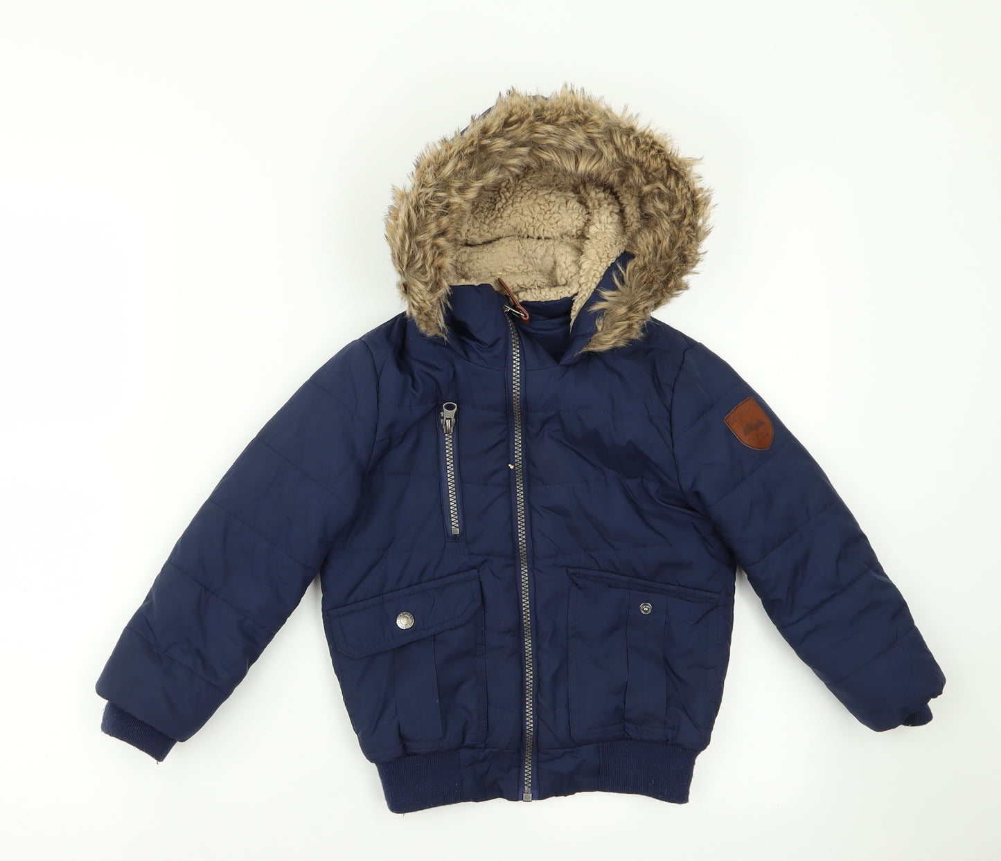 George Boys Blue   Parka Jacket Size 3 Years