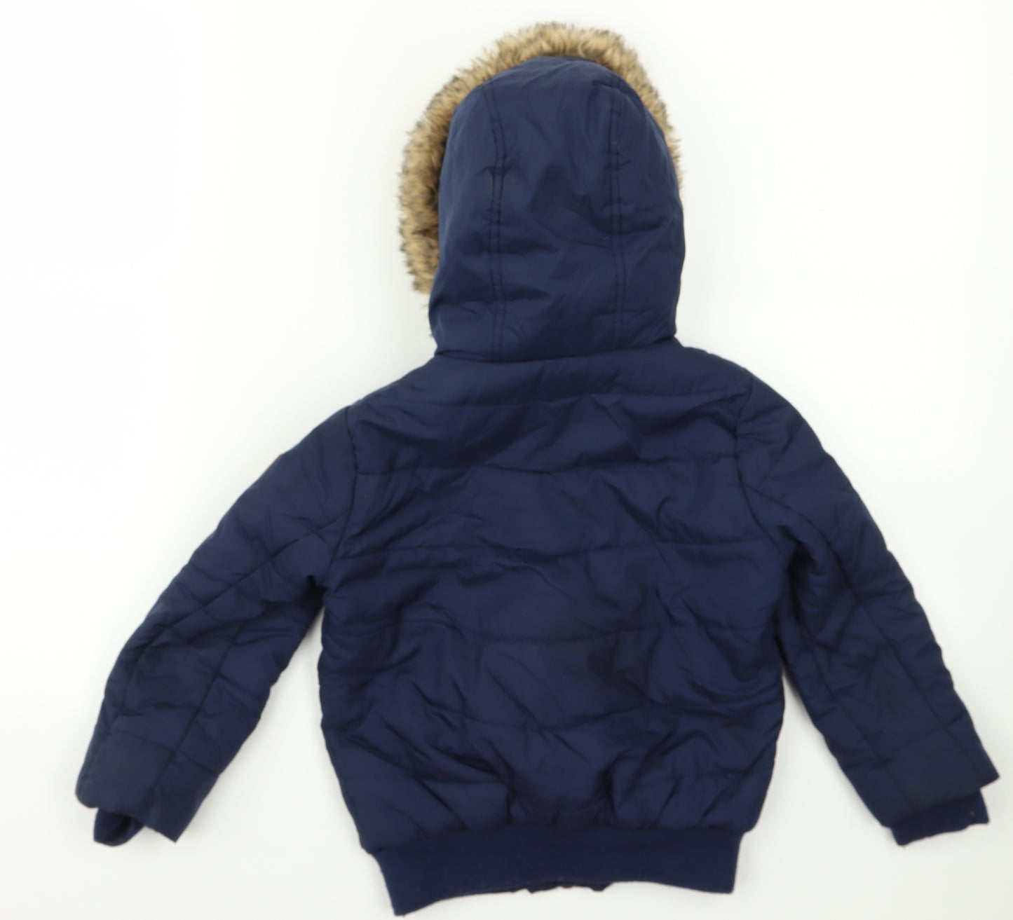 George Boys Blue   Parka Jacket Size 3 Years