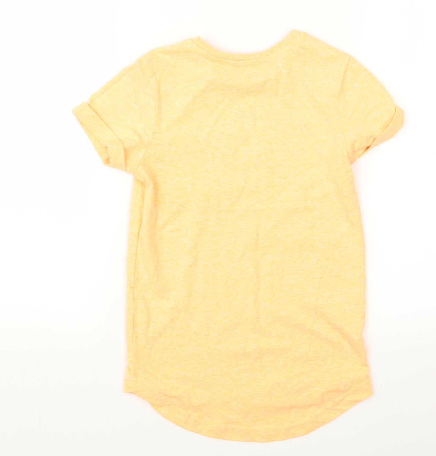 George Boys Orange  Rayon Basic T-Shirt Size 7 Years