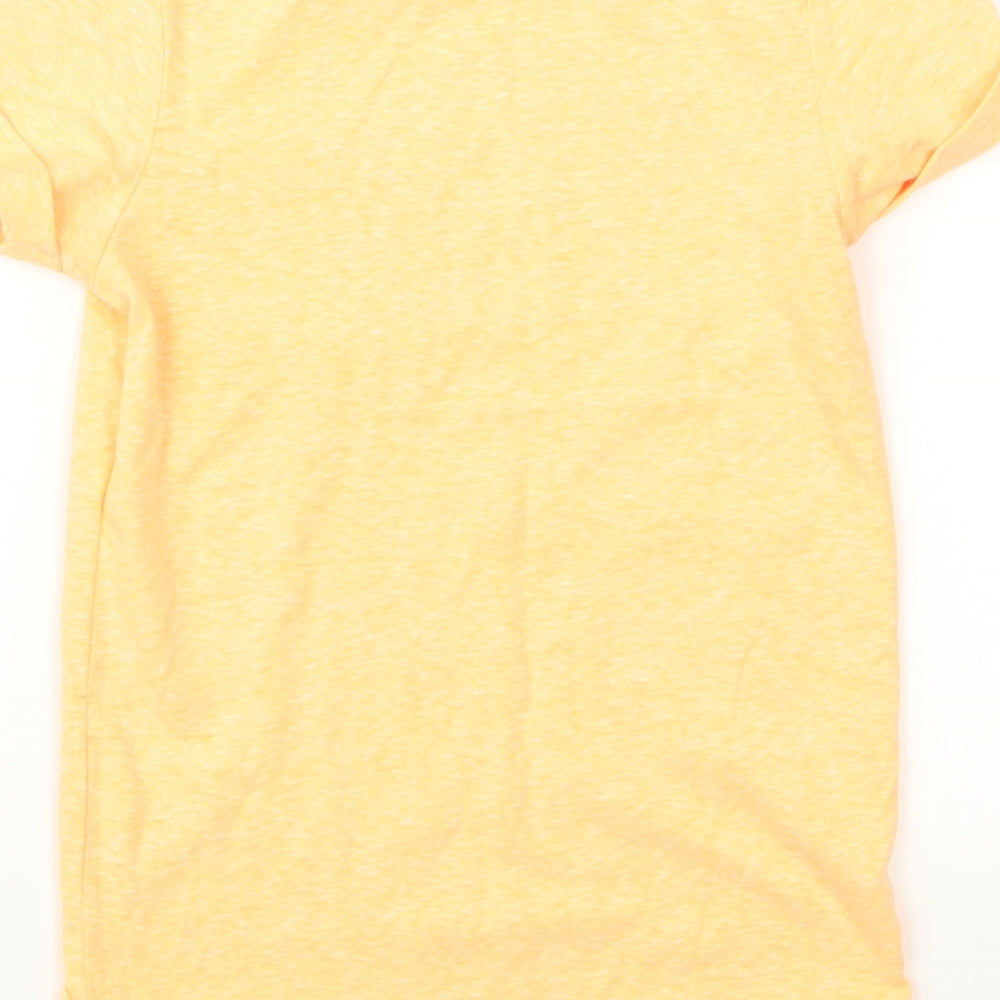George Boys Orange  Rayon Basic T-Shirt Size 7 Years