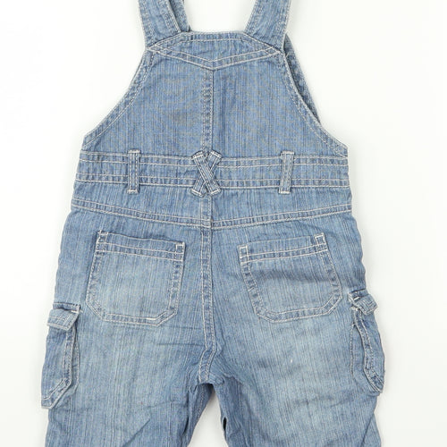Preworn Baby Blue   Dungaree One-Piece Size 3-6 Months
