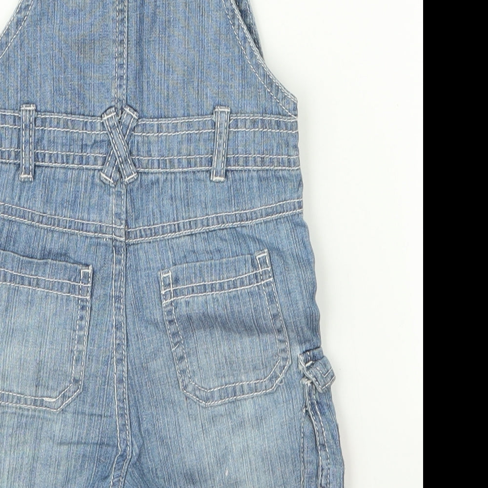 Preworn Baby Blue   Dungaree One-Piece Size 3-6 Months