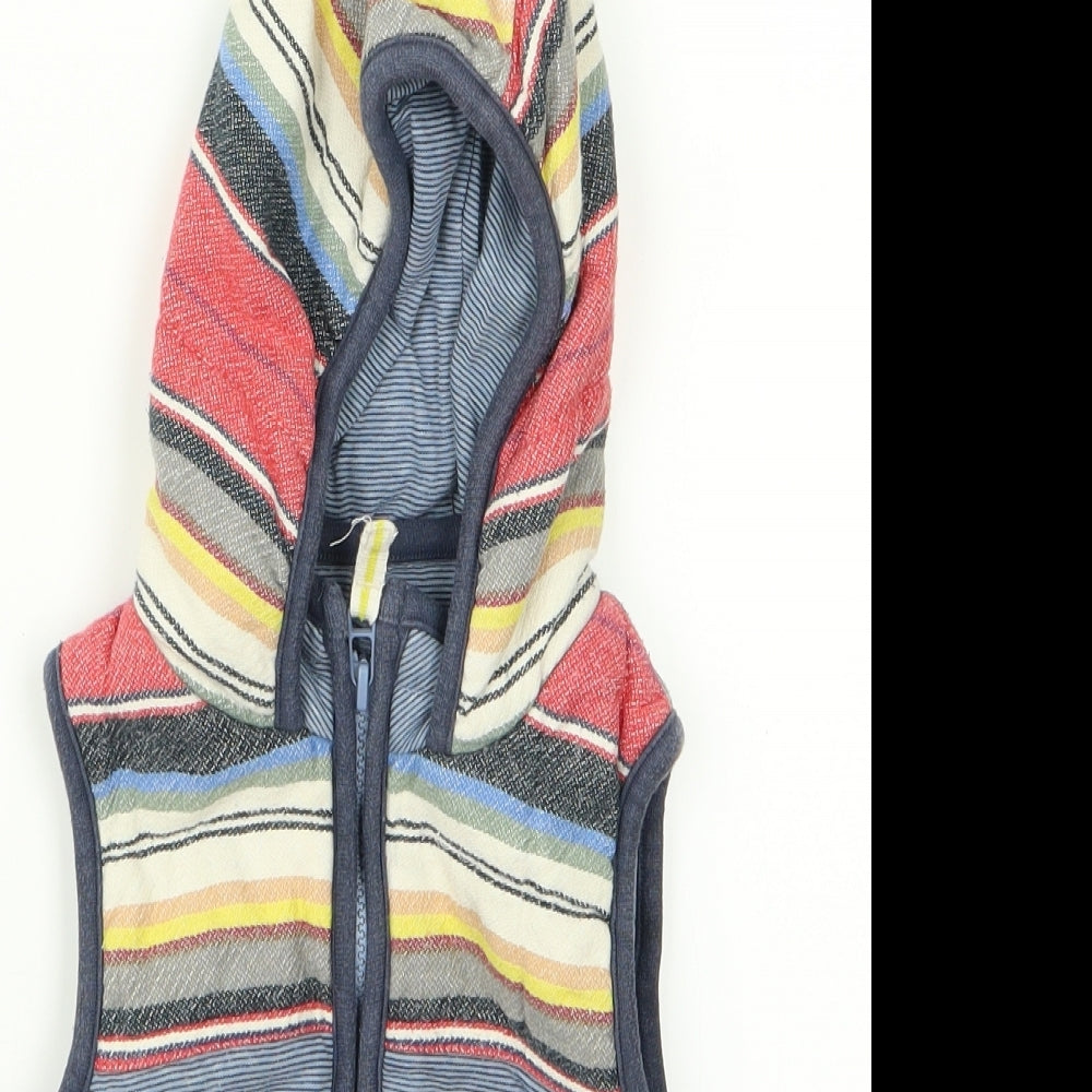 NEXT Baby Multicoloured Striped  Gilet Jacket Size 12 Months