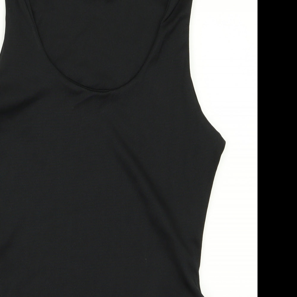 Boohoo Womens Black   Bodysuit One-Piece Size 14