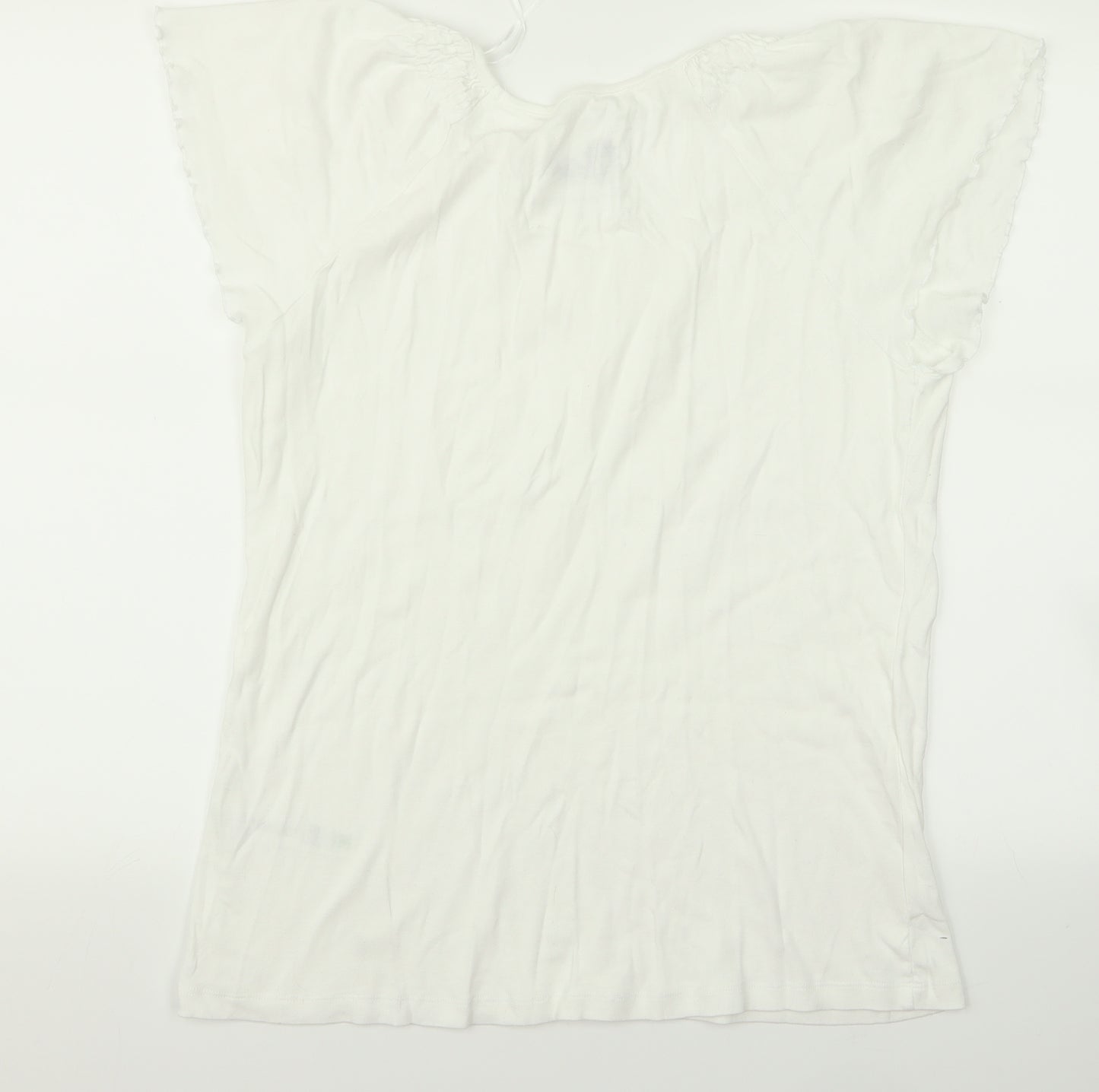 John Rocha Womens White   Basic Blouse Size M