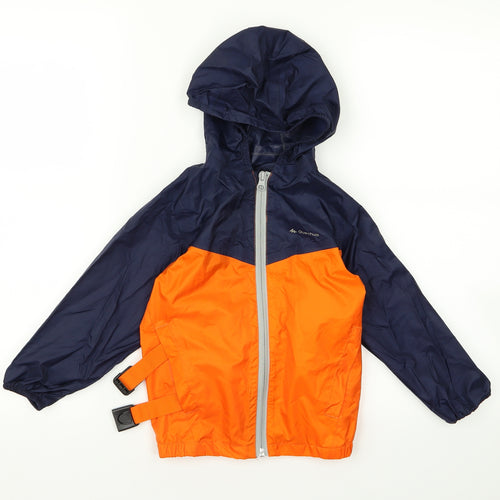 Quechua Boys Multicoloured Striped  Windbreaker Jacket Size S