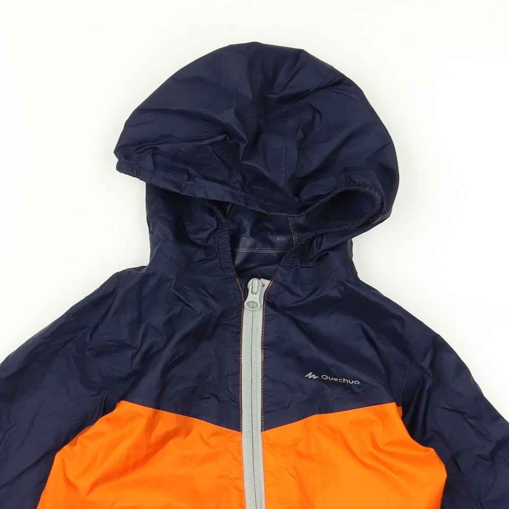 Quechua Boys Multicoloured Striped  Windbreaker Jacket Size S