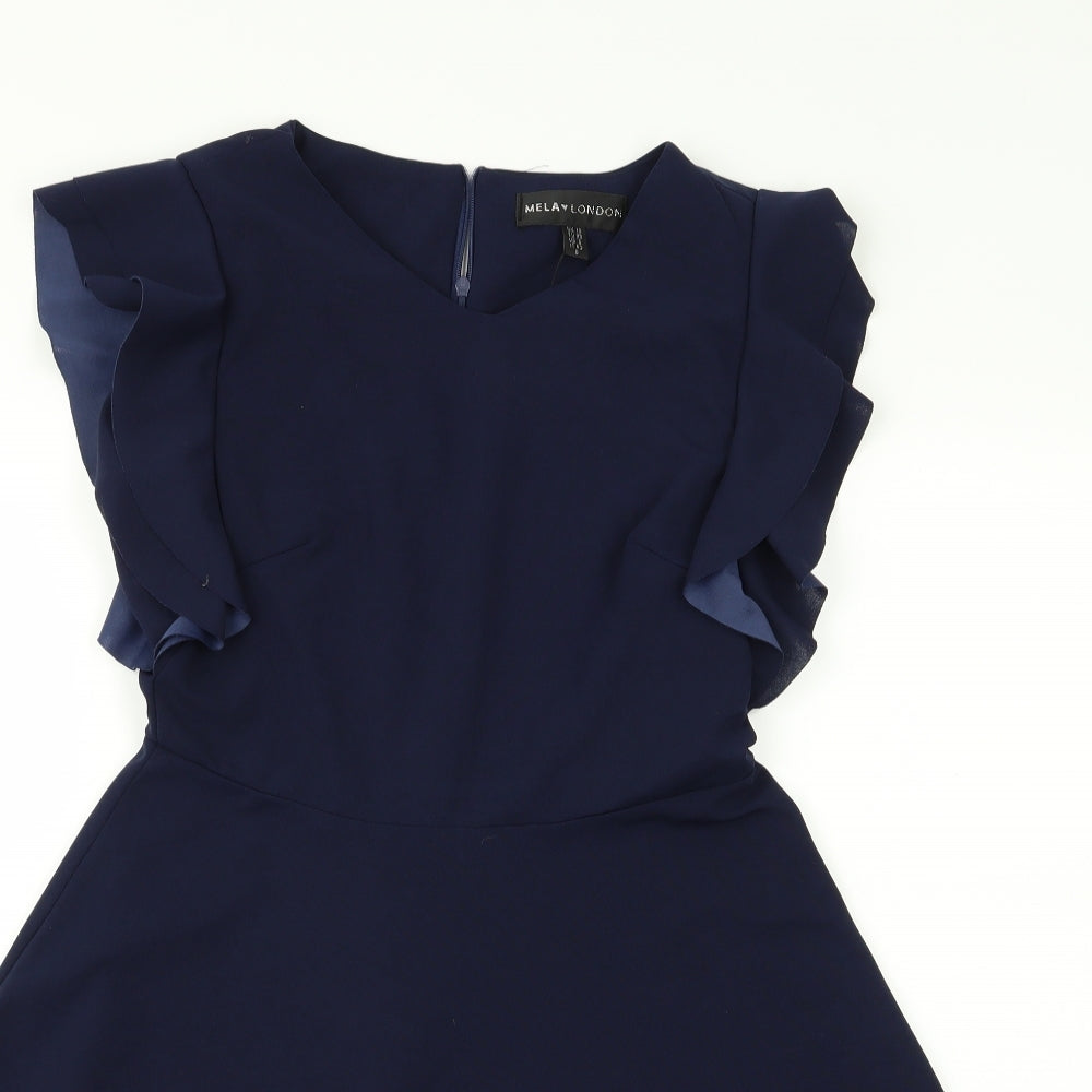 mela Womens Blue   A-Line  Size 10