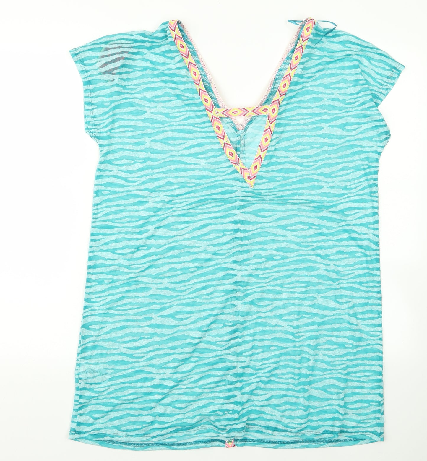 Papaya Womens Blue   Basic Blouse Size M