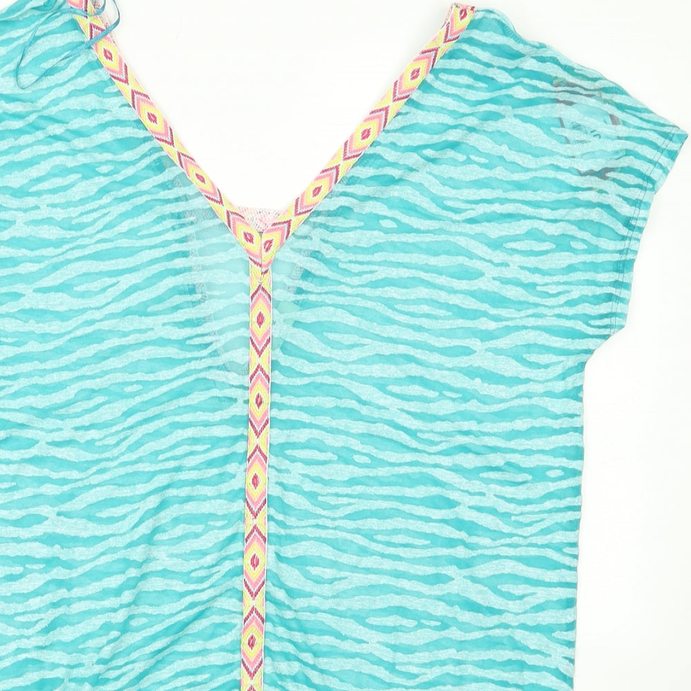 Papaya Womens Blue   Basic Blouse Size M