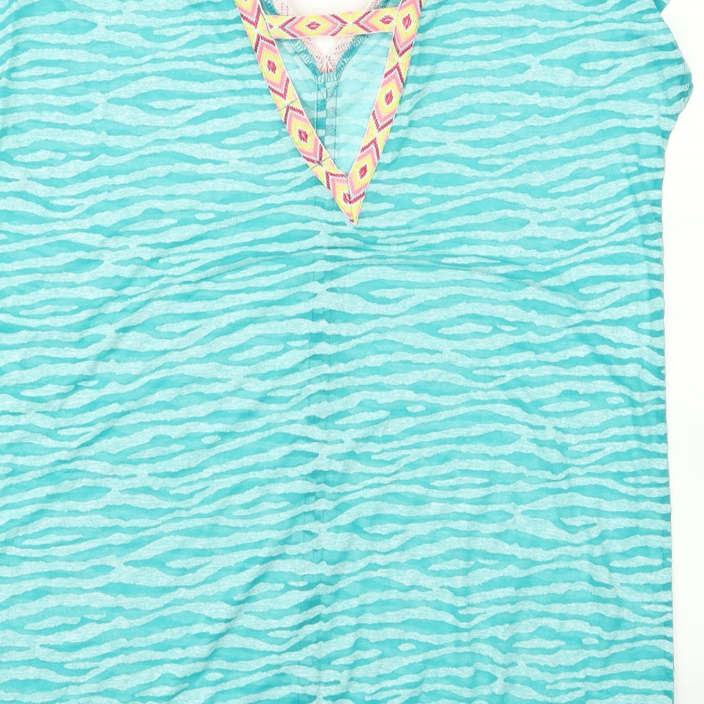 Papaya Womens Blue   Basic Blouse Size M