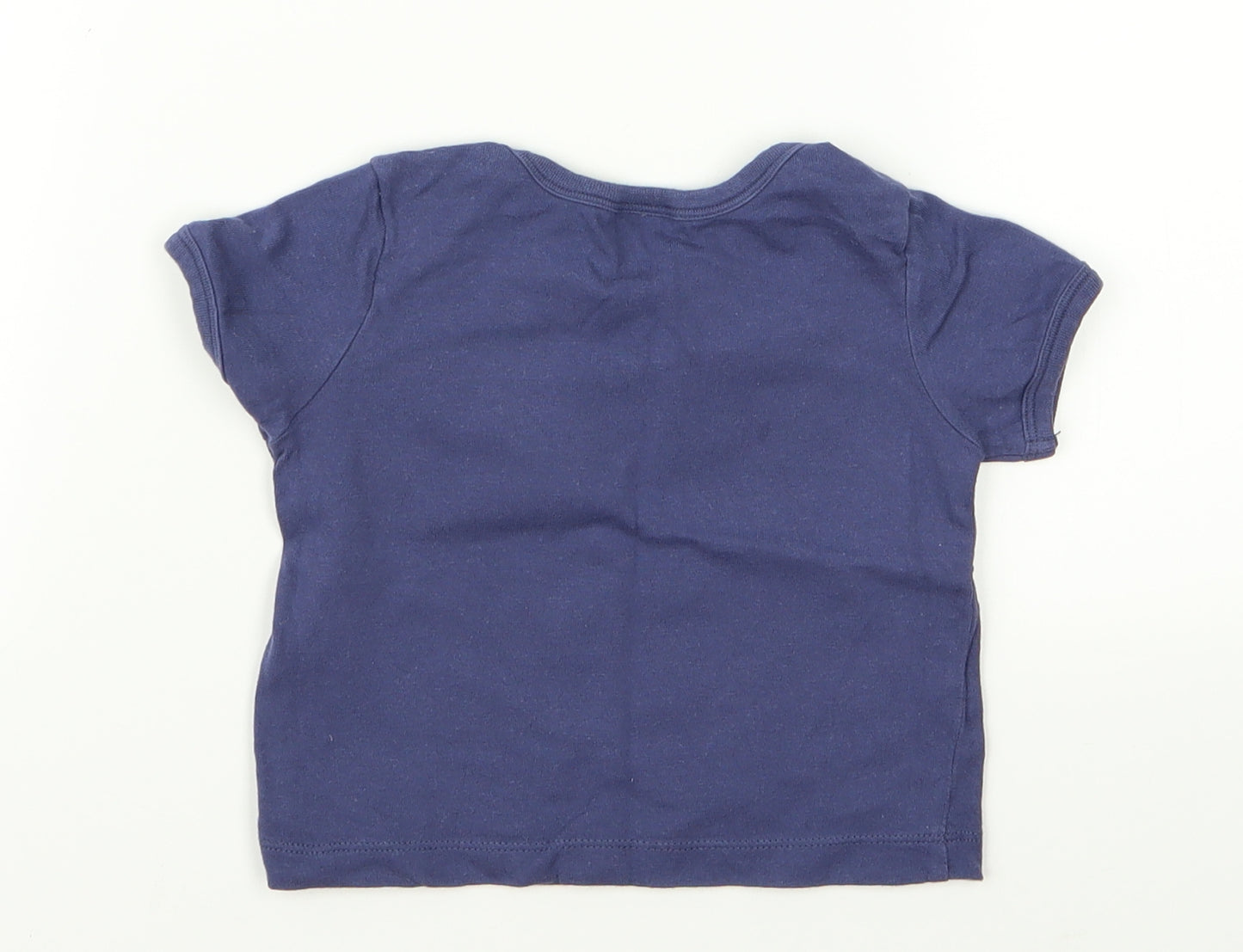 F&F  Blue   Basic T-Shirt Size 3-6 Months  - super star