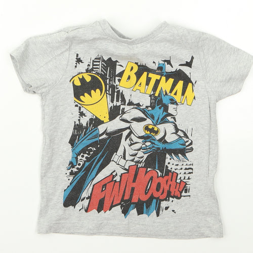 Preworn Boys Grey   Basic T-Shirt Size 3 Years  - batman