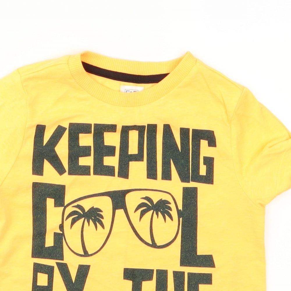 F&F Boys Orange  Rayon Basic T-Shirt Size 3 Years  - cool