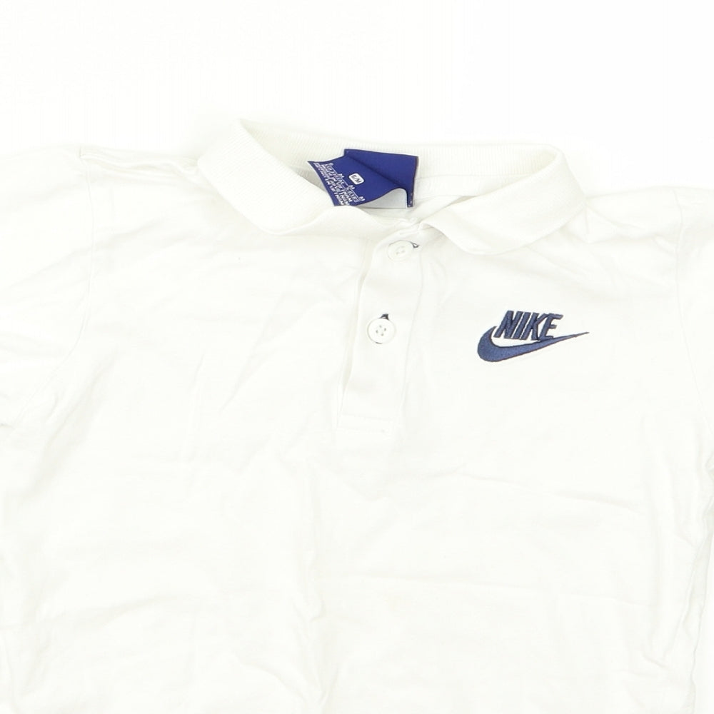 Nike Boys White   Basic Polo Size M
