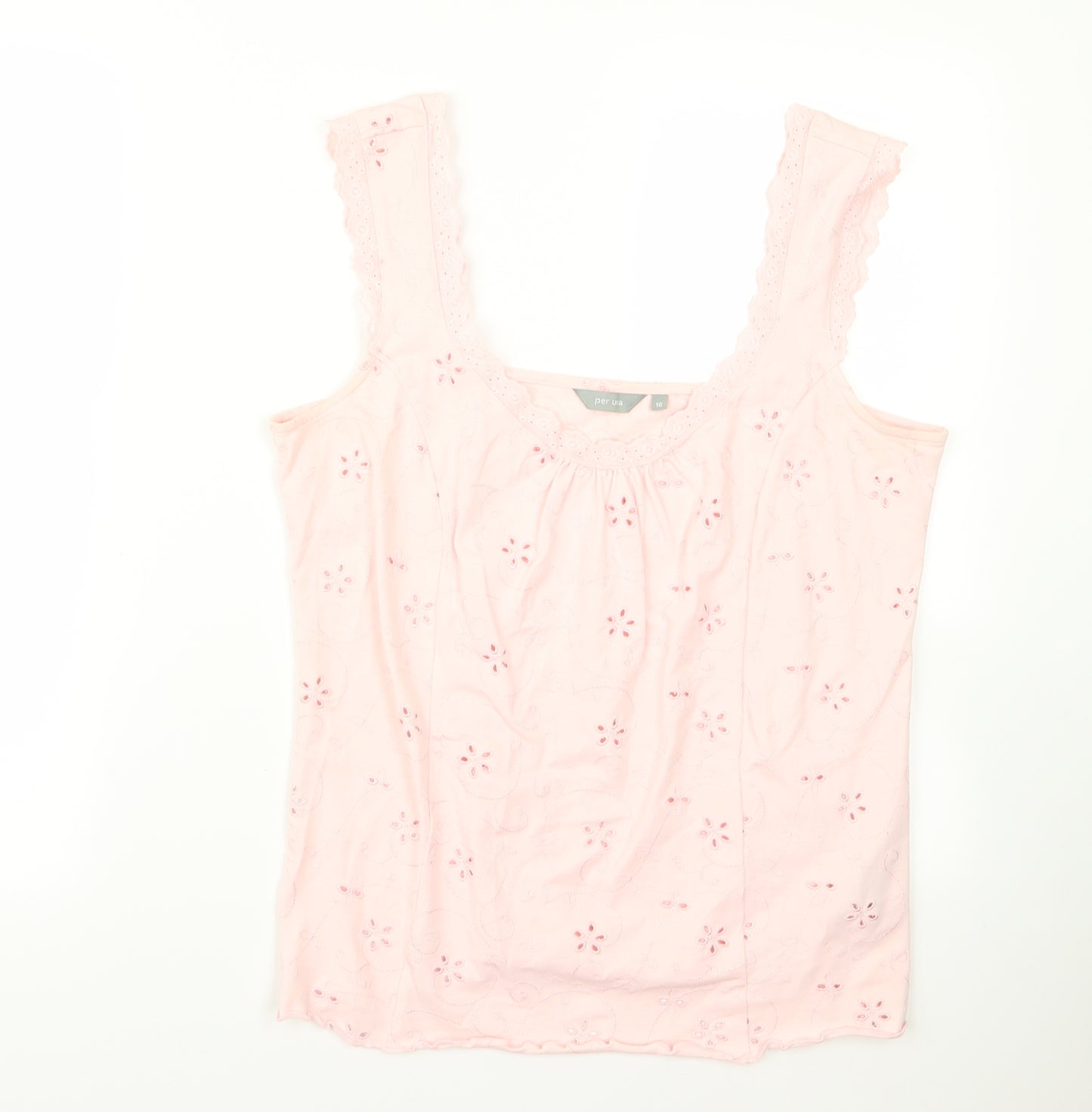 peruna Womens Pink   Basic Tank Size 16