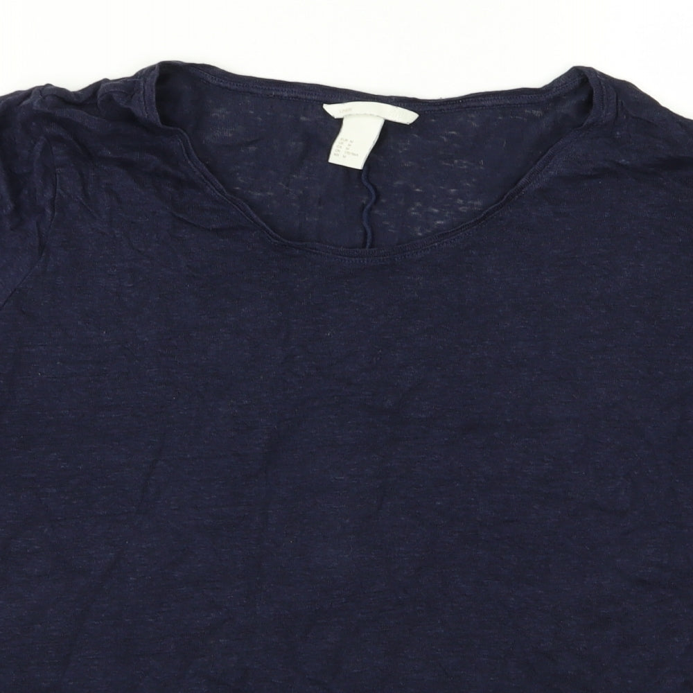 H&M Womens Blue   Basic T-Shirt Size M