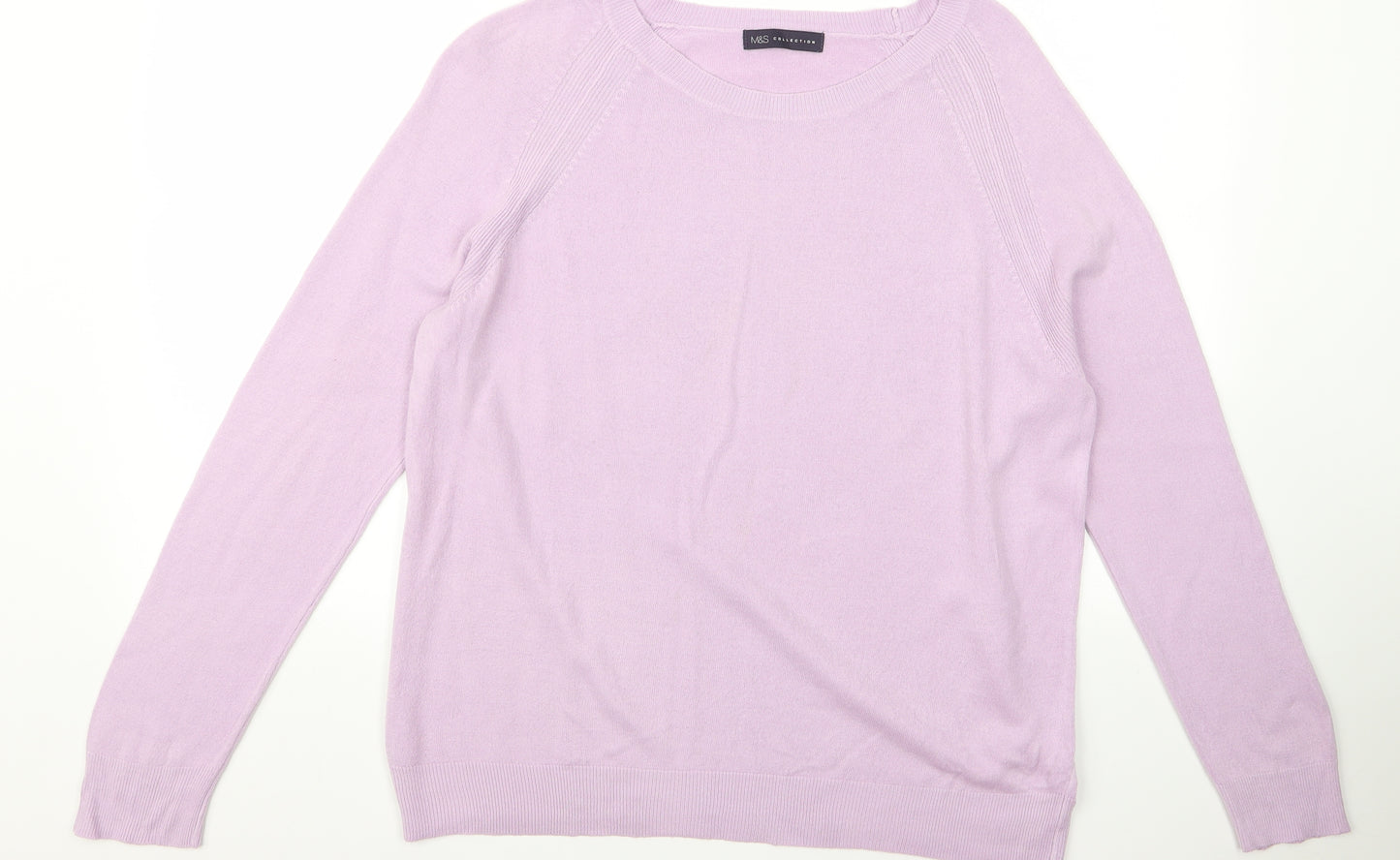 m&s Womens Purple   Pullover Jumper Size 18