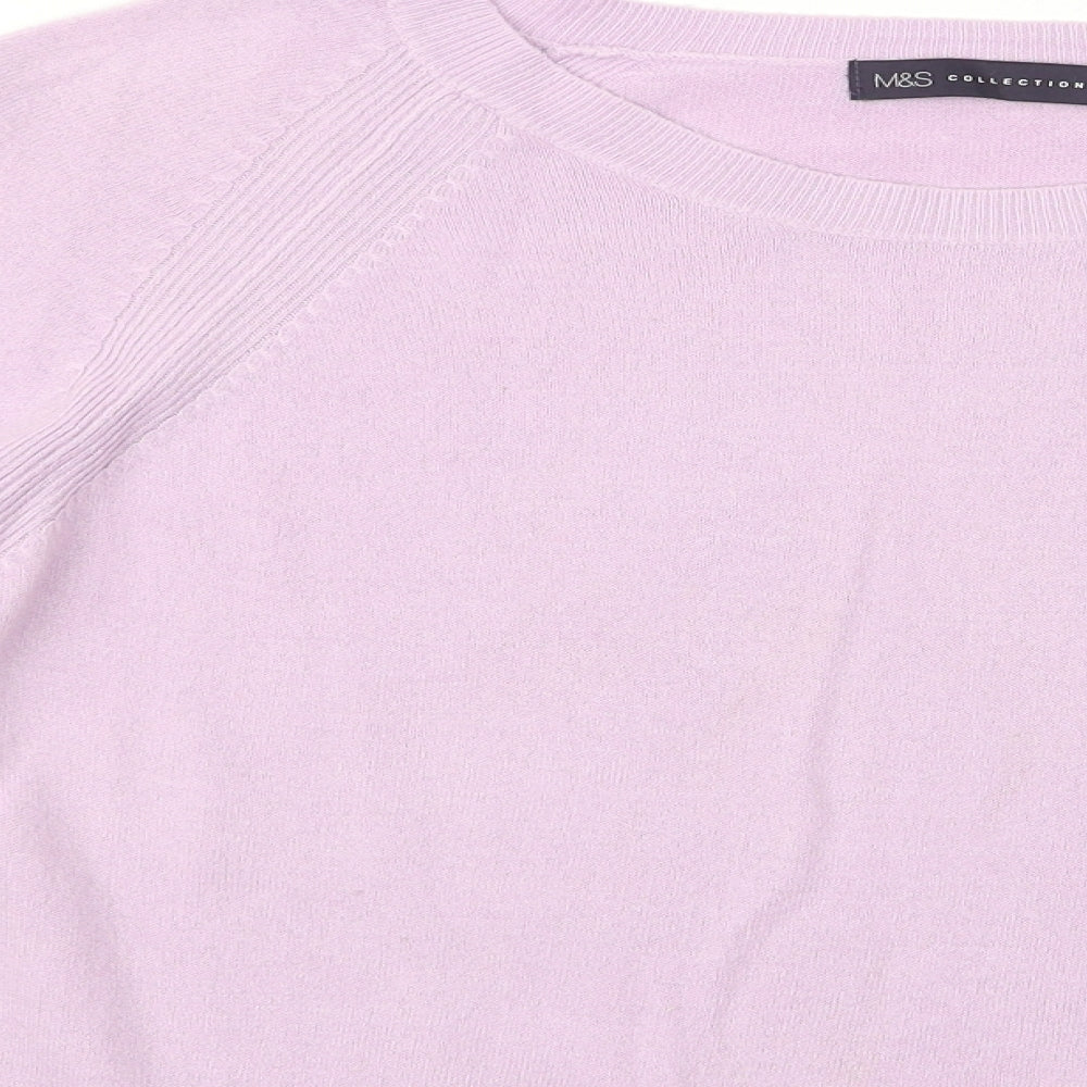 m&s Womens Purple   Pullover Jumper Size 18