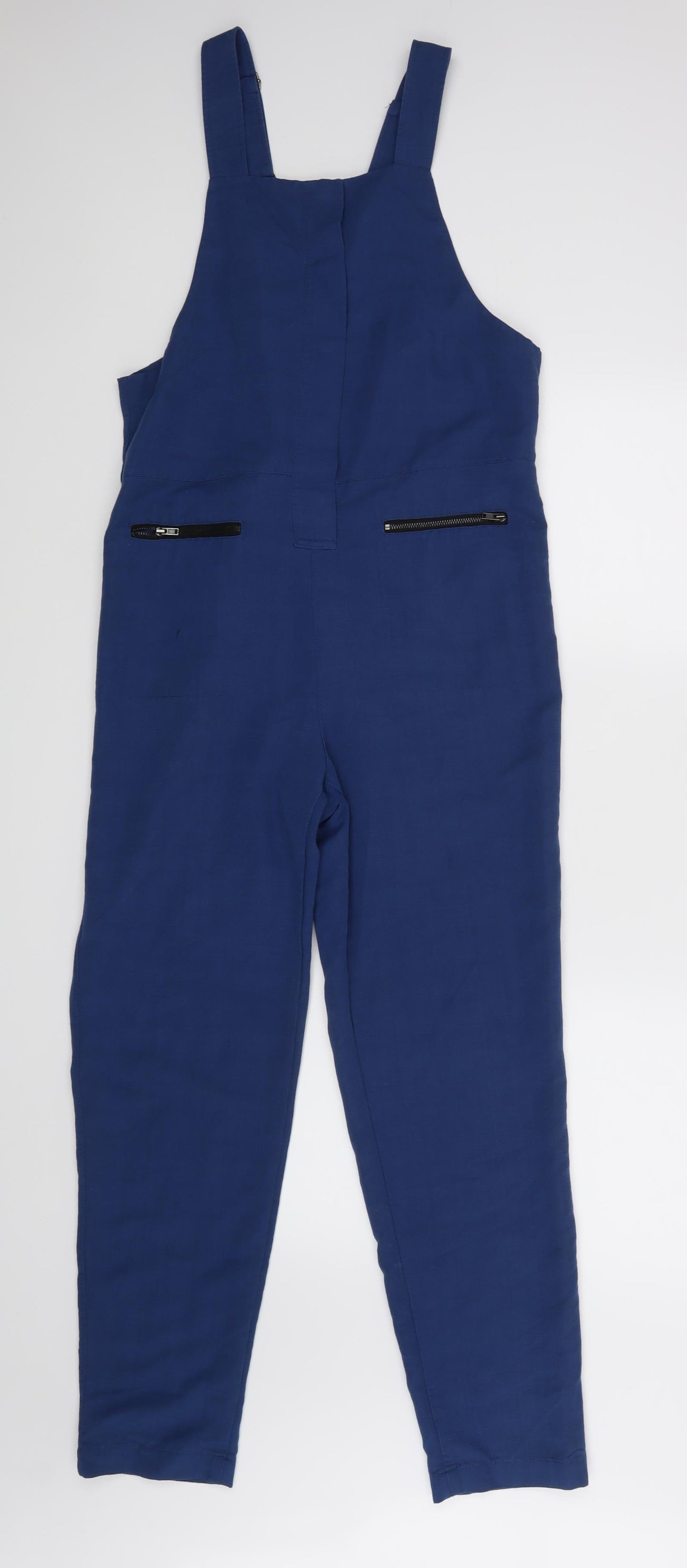 Topshop Womens Blue   Dungaree One-Piece Size 16 L26 in