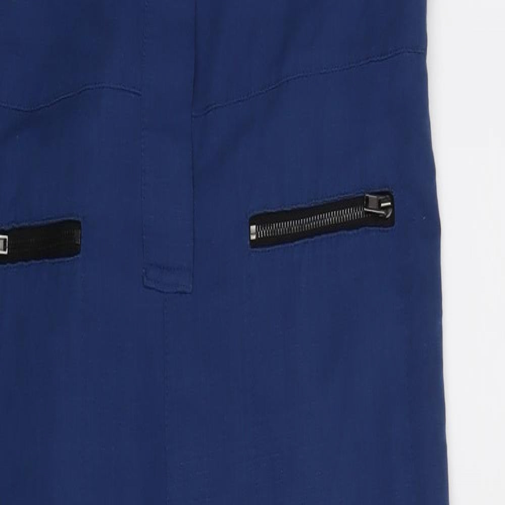 Topshop Womens Blue   Dungaree One-Piece Size 16 L26 in