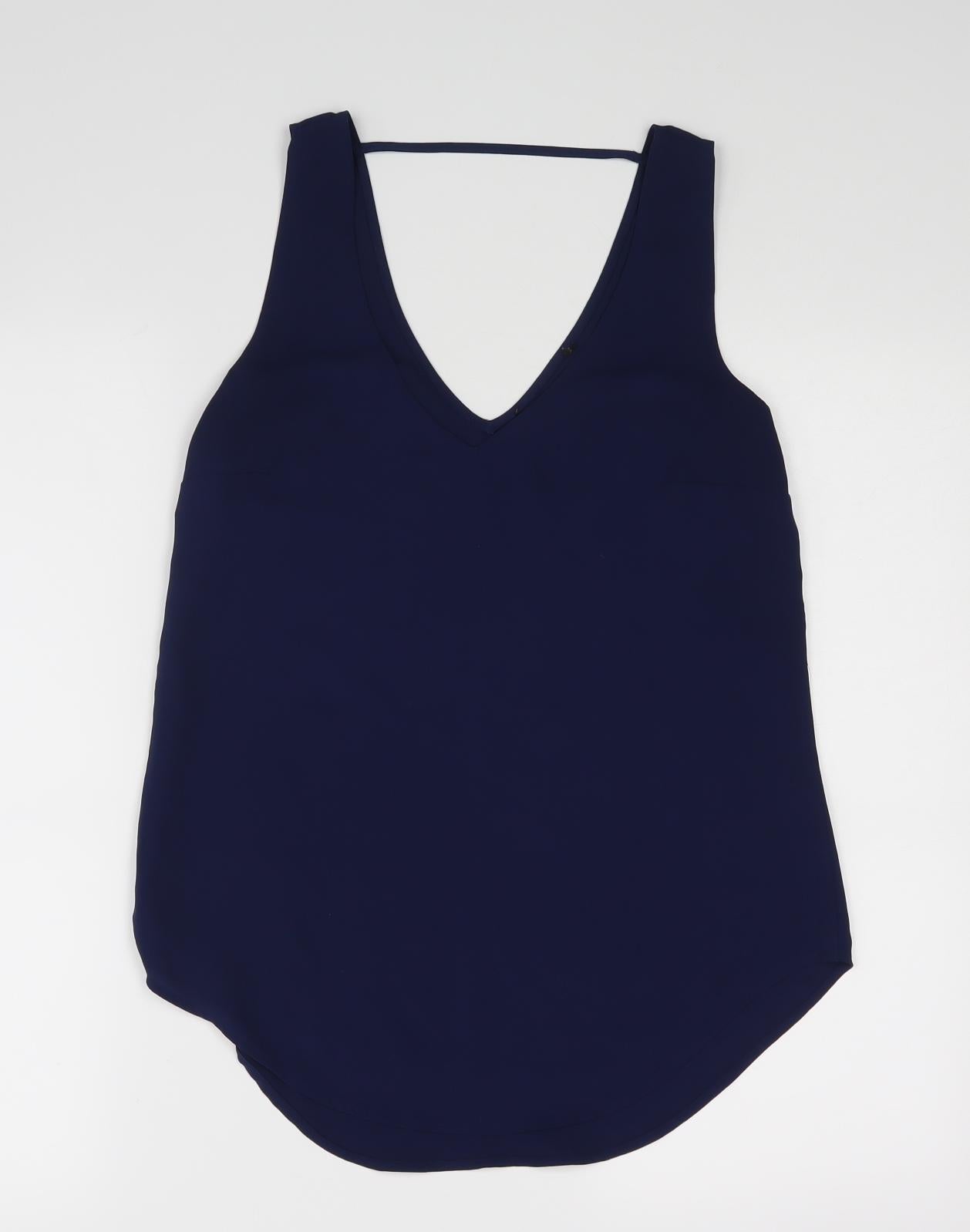 Oasis Womens Blue   Basic Blouse Size 14