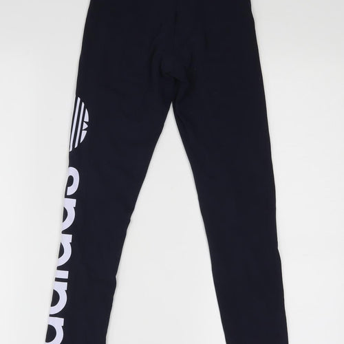 adidas Girls Blue    Trousers Size 9-10 Years - leggings