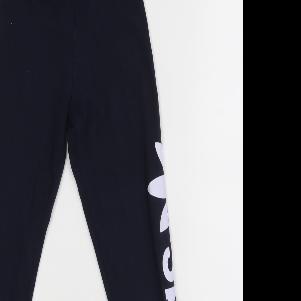 adidas Girls Blue    Trousers Size 9-10 Years - leggings