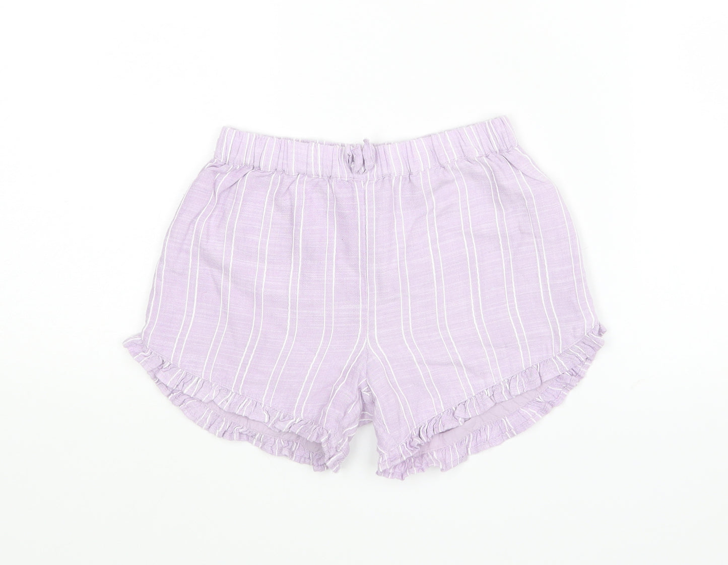 George Girls Purple Striped  Hot Pants Shorts Size 3-4 Years