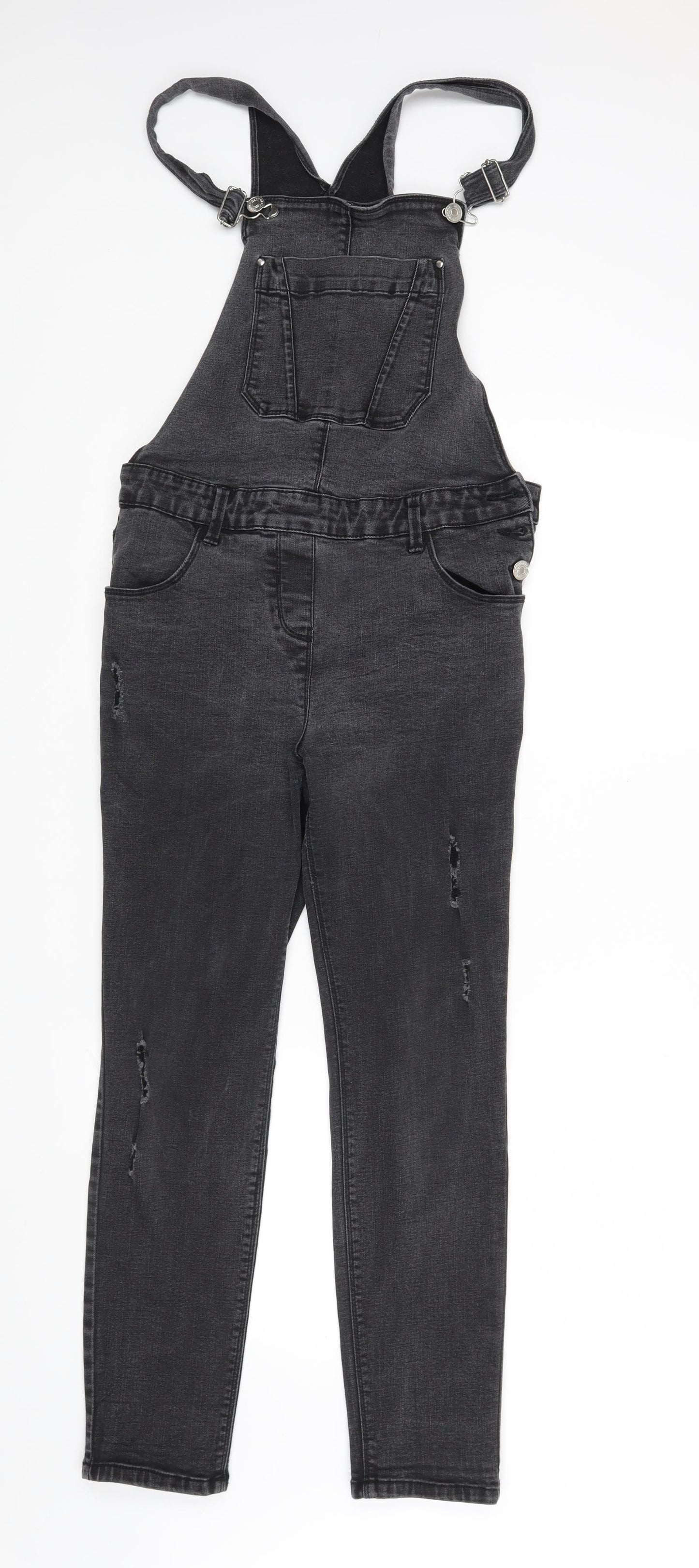 Papaya Womens Black   Dungaree One-Piece Size 12