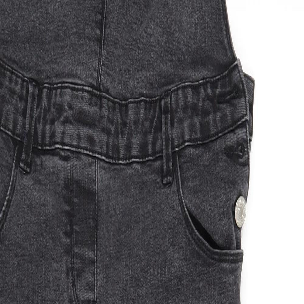 Papaya Womens Black   Dungaree One-Piece Size 12