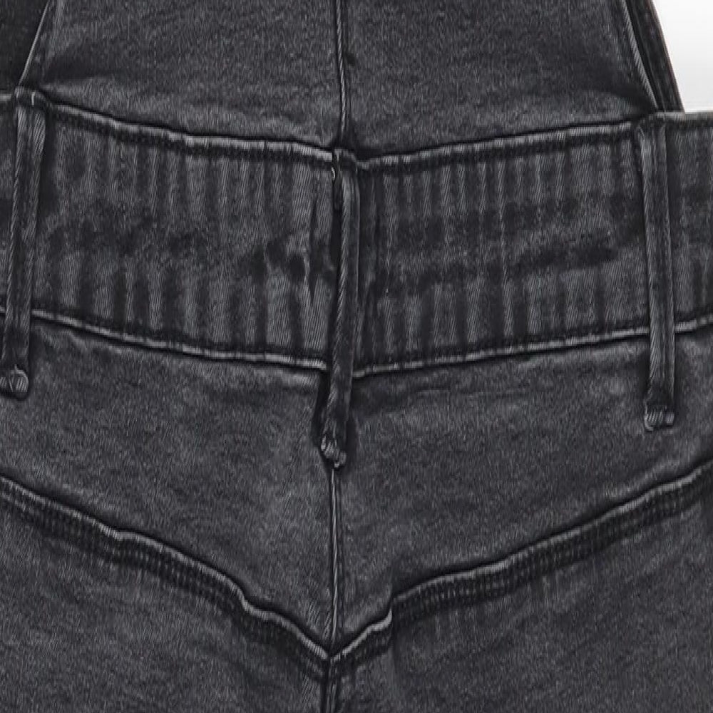 Papaya Womens Black   Dungaree One-Piece Size 12